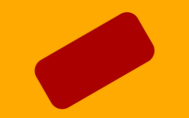 single falling rectangle red on yellow gold
