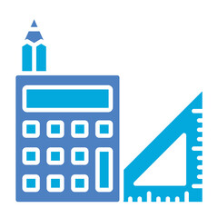 Education Glyph Two Color Icon