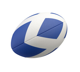 Rugby Ball And Scotland Flag Design