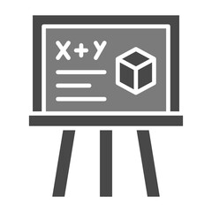 Blackboard Greyscale Glyph Icon