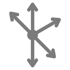 Axis Greyscale Glyph Icon
