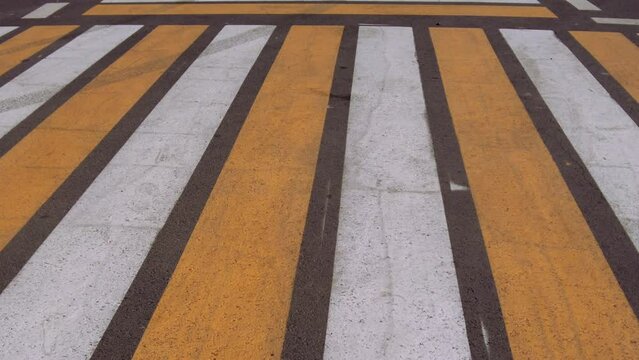 T-shaped pedestrian crossing without people