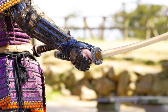 甲冑を身にまとった武将