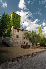 View of Frontino's village in the Italian region of Marche.