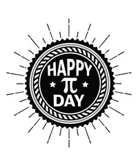Happy Pi Day, Happy pi day shirt print template.  Typography t shirt design for geographer.  Math lover shirt 3.141592
