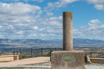 Geodesic vertex of Tajarja (Granada, Spain): the geodesic vertices are monoliths built in high places with enough landscape visibility from where the exact height of a point can be calculated