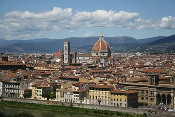 Fototapeta na wymiar A landscape of a city Florence