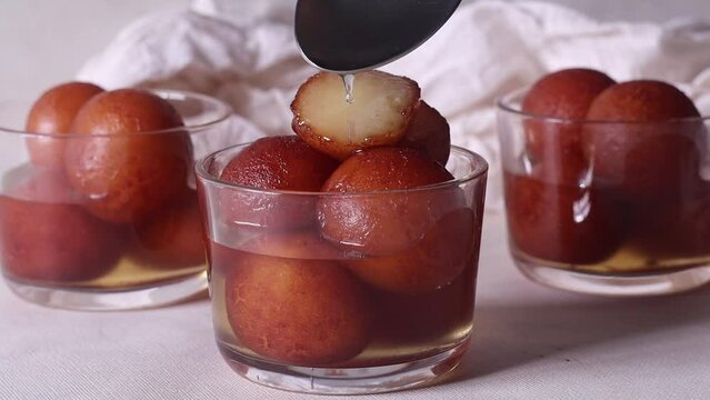 Gulab jamun. A milk solid based sweet popular in Indian subcontinent