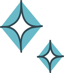 Fototapeta premium Stars sparkles vector.