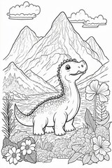cute baby coloring page