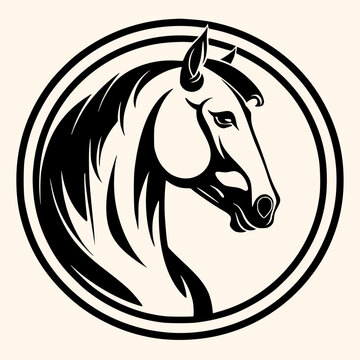 recommend clip art: Horse vector for logo or icon,clip art, drawing Elegant minimalist style,abstract style Illustration
