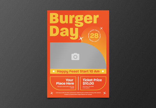 Burger Day Flyer Layout