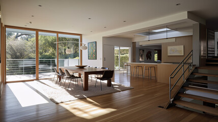 Fototapeta premium Interior of a kitchen, Generative AI