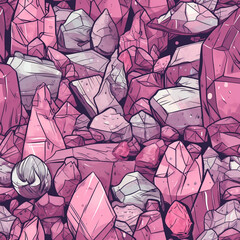 Seamless Rock Pattern Digital Paper