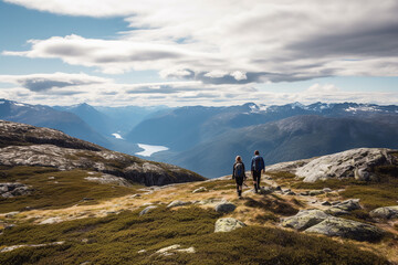 Obraz premium A journey through the untouched beauty of remote national parks and wilderness areas. Generative AI