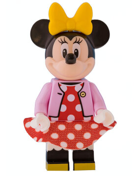 Dortmund - Deutschland 2. April 2023 lego Minifigure von Minnie Mouse Walt Disney