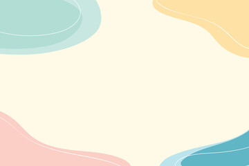 Abstract pastel background with beautiful curves.