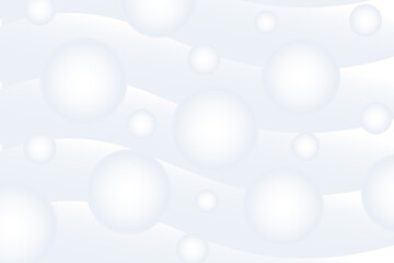 Gradient white monochrome_background with round shapes