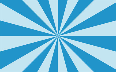 青い放射線状背景