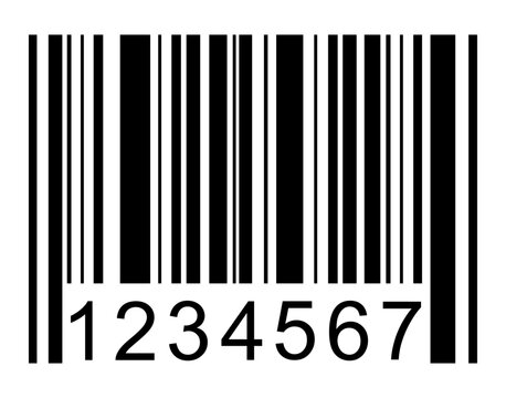 Barcode vector icon. Bar code for web flat design. Isolated illustration