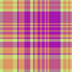 Textile seamless vector. Plaid background texture. Fabric check pattern tartan.