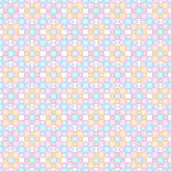 Thai flowers pattern on the Thai-style background