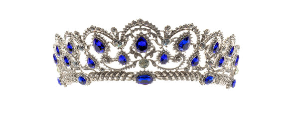 Beautiful Blue Stone Tiara/Crown for Royalty, Weddings, and Proms © Peter Togel