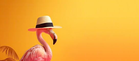 Fototapeta na wymiar flamingo with generative ai