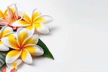 frangipani flower with generative ai