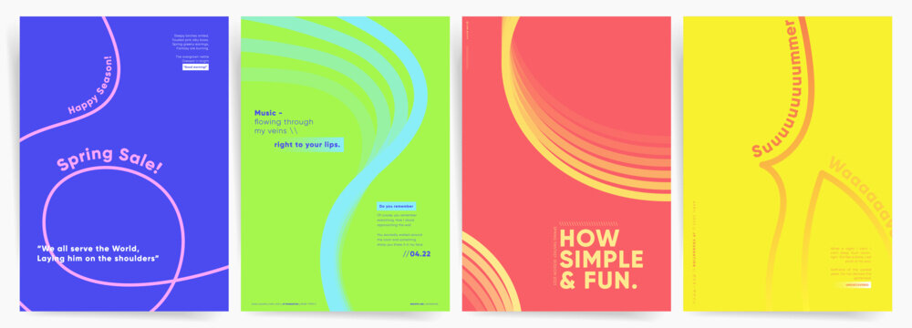 Abstract covers, posters or layouts concept in modern minimal style for corporate identity, book cover, event social media promo. Modern cover design template with geometric line art.