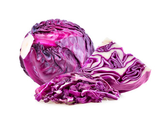 Red cabbage  isolated on transparent png