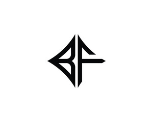 BF Logo design vector template - obrazy, fototapety, plakaty