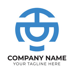 Creative abstract business logo design template