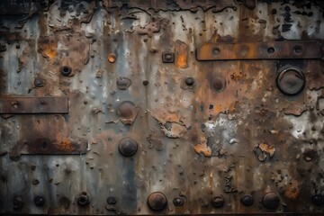 A close up of a metal surface Generative AI