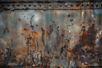 A close up of a rusty metal surface Generative AI