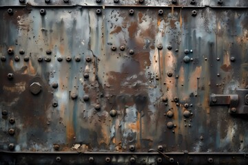 A close up of a metal surface Generative AI