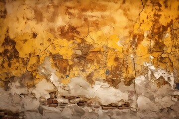 A wall with peeling paint Generative AI