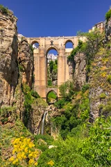 Keuken foto achterwand Ronda Puente Nuevo The picturesque landscape at the Puente Nuevo bridge in the Andalusian town of Ronda, Spain