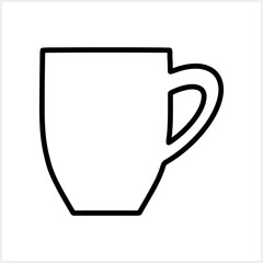 Doodle coffee cup tea coffee clipart isolated. Sketch Vector stock illustration. EPS 10