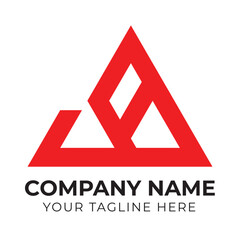 Professional creative modern A letter business logo design template
