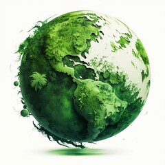 green planet earth - obrazy, fototapety, plakaty