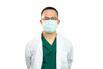 healthcare, profession and medicine concept - happy smiling doctor or male nurse in uniform