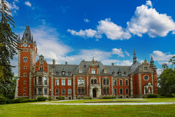 Fototapeta premium Fairy medieval castle outdoor