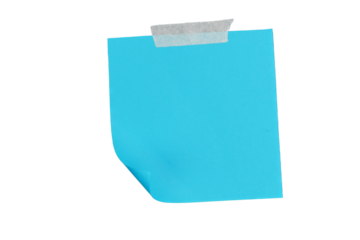 Blue Sticky Note Transparent