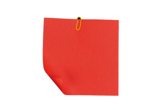 Red Sticky Note Transparent