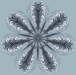 Abstract flower tile, fabric and wallpaper vector background