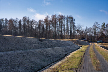 八ヶ岳,山, 風景, 空, 自然, 山, 雪, 雲, 景色, 冬, 全景, 日の出, 太陽, ヒル, 頂点, 低地, モーニング, かすみ, 旅行, 寒い, 青, 光景