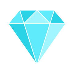 Blue Diamonds icon isolate on transparent background.	