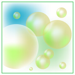 Light chaotic balls on a pastel background