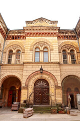 Fototapeta na wymiar Italian patio of Odesa Regional Philharmonic in Odessa, Ukraine